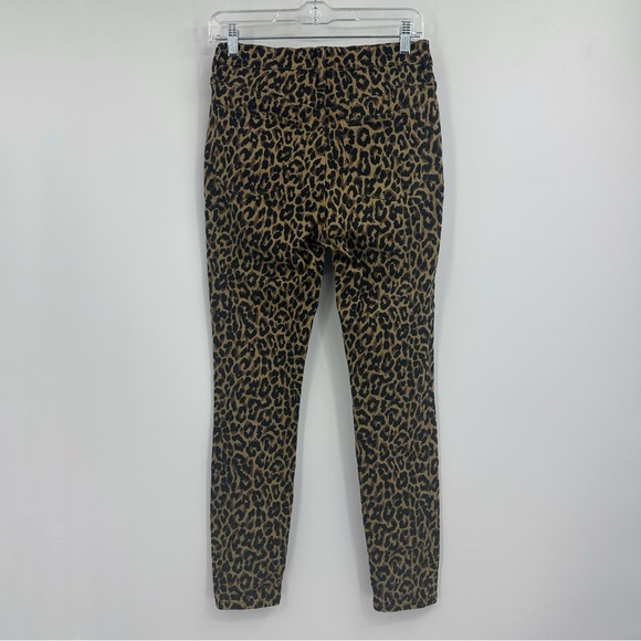 NWOT J. Crew 9” High Rise Button Fly Leopard Skinny Jeans size 26 - Picture 5 of 13